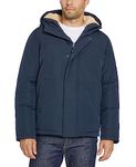 IZOD Men's Shepa Lined Expedition Bomber Sherpa, Navy, L