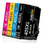 DOREINK 405XL Ink Cartridges Replacement for Epson 405 XL 405XL Ink Cartridges Multipack for Epson Workforce Pro WF-3820 WF-4820DWF WF-7830 WF-4820 WF-4830 WF-7840 WF-7835 WF-4825 WF-7310 Printers, 4P