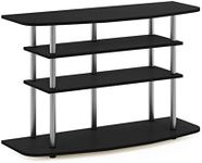 Furinno Frans Turn-N-Tube TV Stand, 4-Tier, Black Oak