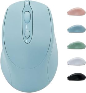 Bluetooth Mouse,Rechargeable Wireless Mouse for Laptop/iPad/MacBook Pro/Air, Silent Mouse Portable Slim for Surface Pro/PC/Lenovo/Samsung Tablet (Blue)