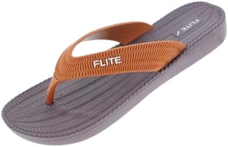 flite Daily Use Slippers For Women/Bathroom Slippers/Home Slippers/All Day Wear Fl-406 (Brown, Numeric_6)
