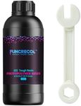 FUNCRECOL Tough Resin,365-405nm Photopolymer Resin with High Precision and High Toughness Fast UV-Curing 3D Printer Resin for LCD/DLP 3D Printing, White 1000G