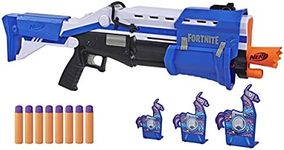 NERF - Fortnite TS-R Blaster and Llama Targets – Pump Action Blaster, 3 Llama Targets, 8 Official Nerf Mega Darts - Outdoor Games and Toys for Kids - Boys and Girls - Ages 8+ - Amazon Exclusive