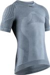 X-BIONIC Men Invent 4.0 Light Round Neck Short Sleeve Compression Base Layer T-Shirt - Grey M