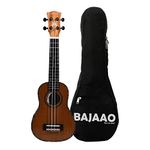 Vault Performer Pro 21" All Solid Mahogany Premium Soprano Electro Acoustic Ukulele with Gig-Bag