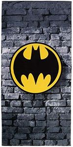 Franco Kids Cotton Beach Towel, 58 in x 28 in, Batman