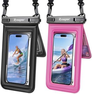 [Up to 8.5''] Waterproof Phone Pouch Floating, Double Bags Waterproof Phone Case with Lanyard for iPhone 16 15 Pro Max, Galaxy S25 S24 Ultra, IPX8 Cellphone Dry Bag Beach Cruise Ship Essentials 2 Pack