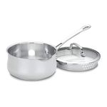 CUISINART Contour Stainless Steel Saucepan With Cover, 2 L, 1 Piece (Silver)