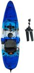 Upgraded Brooklyn 10.0 Pedal Sit-On-Top Kayak by BKC, Lightweight Fishing Kayak with Flipper Pedal Drive, Rudder Steering, 350 lb Capacity, Stable 10 ft Hull, Adjustable Seat, Storage & Rod Holders