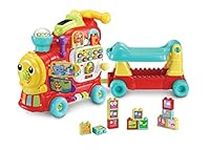 VTech Baby 4-in-1 Alphabet Train, Baby Walker with Lights, Sounds and Songs, Educational Toys Teaches Animals, Colours, Numbers and More, Preschool Learning Interactive Toy for 1 Year +