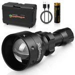 UniqueFire UF-1503 T50 ( 50mm Aspherical Convex Lens ) Hunting IR 850nm Flashlight Zoomable Led Infrared Radiation 3 Modes Night Vision Infrared Flashlight Hunting Torch illuminator Light Lamp (IR 850nm Torch)