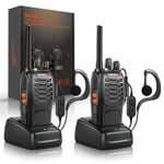 Walkie Talkies Pack of 2, Walkie Talkies for Adults with Rechargeable Batteries, for Camping Hiking Travel Work Communication
