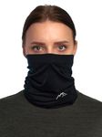 Merino.tech Merino Wool Ski Neck Gaiter - Face Mask Neck Warmer for Men & Women (Black)