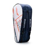 Li-Ning Raider Max Double Zipper Polyester Badminton Kit Bag (White) | Unbreakable Zippers | Easy Mobility | Unisex - Men, Boys, Girls, Women