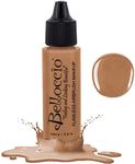 Belloccio's Professional Cosmetic Airbrush Makeup Foundation 1/2oz Bottle: Golden Tan- Medium Yellow Undertones