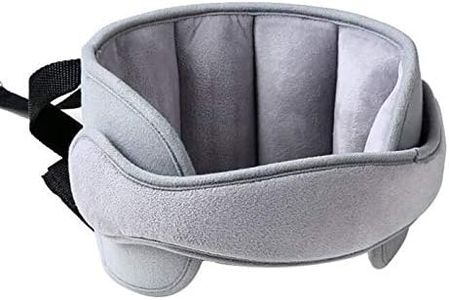 StoHua Child Car Seat Head Support - Baby Safety Car Seat Neck Relief Holder, Adjustable Head Band Strap Headrest, Baby & Kids Travel Accessories (Grey)