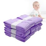 12 Pcs Nappy Bin Refill, WDKXCN 6m Large Capacity Nappy Bin Liners, Anti-odour, Anti-bacterial Nappy Bin Refills, Nappy Bin Bags Compatible with Genie/Munchkin/Angelcare (Purple)