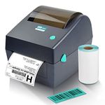 HotLabel S8 Desktop Thermal Label Printer -100 Bonus 4×6 Shipping Label - Direct Barcode Sticker Maker Machine Jar Bottle, Etsy Ebay Amazon Hermes Royal Mail DPD Packages Postage Writer Windows Mac