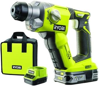RYOBI Perforateur SDS+ Sans Fil 18V ONE+ R18SDS-125S – 4 Modes, Mandrin SDS+, Batterie 2.5Ah + Chargeur Inclus, Idéal Béton et Maçonnerie