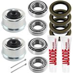 JADODE Trailer Hub Bearings Kits 15123/22580 with 21333TB 10-10 & 22333TB 10-36 Two Grease Seals, Dust Cover and Cotter Pin Trailer Axle Bearing Kits Fits 5200-6000 lbs Axles Set of 2