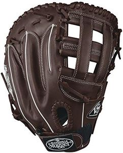 Louisville Slugger LXT First Base Gloves, Right Hand, 13", Dark Brown/White