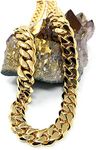 11MM 18K Gold Cuban Link Chain Necklace for Men/Women Real 11MM 18K Diamond Cut Heavy w Solid Thick Clasp Hip Hop (27)