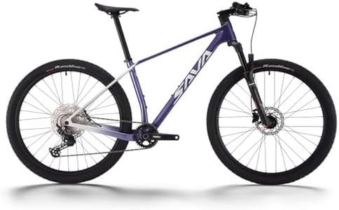 SAVADECK Carbon Fiber Mountain Bike with Shimano Deore M6100 12-Speed, MTB Bicycle with Hydraulic Disc Brakes(Purple, 27.5 * 15)