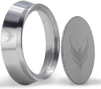 KNODOS Stainless Steel 58mm Dosing Funnel and Espresso Puck Screen Set For 58 mm Portafilter