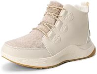 DREAM PAIRS Ankle Winter Boots for Women Waterproof Lace Up Anti-Slip Warm Snow Booties Fashion Sneaker Boots,Size 8,BEIGE,SDSB2416W-1