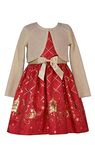 Bonnie Jean Girls Christmas Holiday Special Occasion Party Nutcracker Dress, Red Nutcracker, 6X