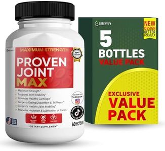 GREENVIFY Maximum Strength Joint Max Supplement, 60 Capsules, with Glucosamine, Chondroitin, Turmeric, 20 Day Supply (5)