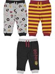 Harry Potter Baby Boys 3 Pack Drawstring Green Pants, Gryffindor/Harry Potter, 3-6 Months