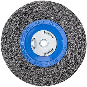 Mercer Industries 183020-8" x 3/4" x 2", 1/2", 5/8" Crimped Wire Wheel, .014 Carbon Steel Wire