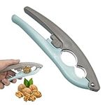 Nut Cracker,1pcs Nut Crackers for All Nuts,Nutcrackers for Nuts,Non-Slip Handle for Walnut Cracker Pecan Nut,Hazelnuts,Almonds Brazil Nuts or Other Nuts,Grayish Blue