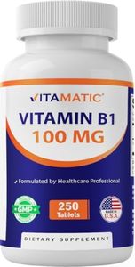 Vitamatic Vitamin B1 (As Thiamine Mononitrate) 100 mg - 250 Vegetarian Tablets