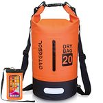 Dry Bag 5L/10L/20L/30L Wet Bag Waterproof Bag with Phone Pouch Double Shoulder Strap Backpack for Travelling Fishing Cycling Kayaking Swimming Boating Beach