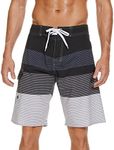 33 Board Shorts Beach Shorts Size Quick Drying Sports Surfing Pants 's Men's Pants Cool Mens Swim Trunks (A-Dark Gray, 36)