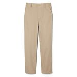 French Toast Big Boys' Relaxed Fit Pull-on Twill Pant, Khaki, 18