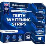 BetterWhite Professional Teeth Whitening Strips 21 Treatments - Enamel Safe - Non-Sensitive Formula - 42 Peroxide-Free Strips - Dentist Formulated Teeth Whitening Kit + Mouth Opener Included