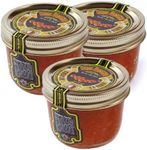 Tsar's Salmon (Red) Caviar 200 g (7 oz.). Pack of three jars