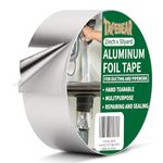 TAPEBEAR Aluminum Foil Tape, Aluminum Air Duct Tape, Withstand 80°C to 100°C, Heat Resistant Tape Insulation Tape for HVAC, Sealing & Patching, Metal Repair, 2inch x 50yard