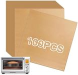 SIUDANGKA 100Pcs Air Fryer Liners Disposable Compatible with Breville Smart Oven Pro,11x11 Inch Unbleached Parchment Paper Baking Sheet Non Stick Air Fryer Accessories for BOV845BSS