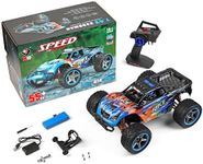 WLTOYS High-Speed RC Car 104019 1:10 2.4G RC Car 55KM/H Off-Road Racing 3650 Brushless Motor Metal Chassis Electric High-Speed Drift Car for Toys (104019 1 * 2200)