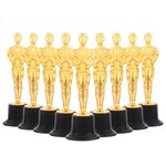 SINGOMON 24PCS 6.3 Inch Plastic Trophy Gold Award Trophy Gold Party Cup Award Trophy for Ceremony, Party Decorations, Game Prizes