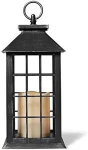 A Cheerful Giver Flickering Flameless Candles with Remote - LED Battery Candles for Indoor/Outdoor Use - Wedding Decorations and Table Decor - 5.5" W x 13.5" H x 1.5" L - Silver