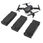 3PCS Drone Lithium Battery, 1800MAH 3.7V High Capacity Rechargeable Quadcopter Drone Replacement Battery for E88 E88Pro E100 E99 K3 K6 E89 P1 P4 P5