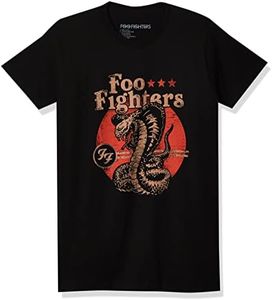 Foo Fighters Mens Cobra Short Sleeve T-Shirt T Shirt, Black, Large US