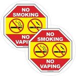 No Smoking Decal - No Vaping Signs 