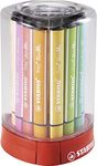 Triangular Fibre-Tip Pen - STABILO Trio Scribbi - Deskset of 12 - Assorted Colours