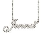 Heart Name Necklace for Women Silver Jenna Ideal